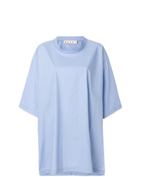 Женская голубая футболка с круглым вырезом от Marni