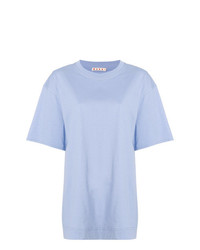 Женская голубая футболка с круглым вырезом от Marni