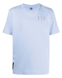 Мужская голубая футболка с круглым вырезом от McQ Swallow