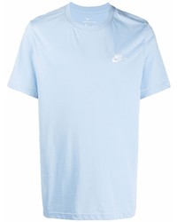 Мужская голубая футболка с круглым вырезом от Nike