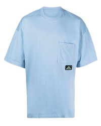 Мужская голубая футболка с круглым вырезом от Oamc