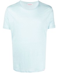 Мужская голубая футболка с круглым вырезом от Orlebar Brown