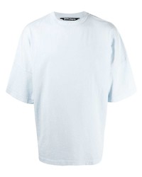 Мужская голубая футболка с круглым вырезом от Palm Angels