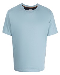 Мужская голубая футболка с круглым вырезом от Paul Smith