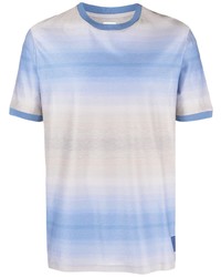 Мужская голубая футболка с круглым вырезом от Paul Smith