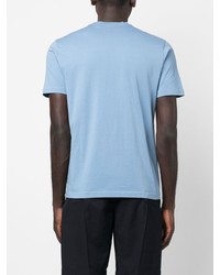 Мужская голубая футболка с круглым вырезом от Aspesi