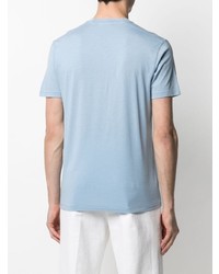 Мужская голубая футболка с круглым вырезом от Tom Ford