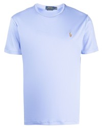 Мужская голубая футболка с круглым вырезом от Polo Ralph Lauren
