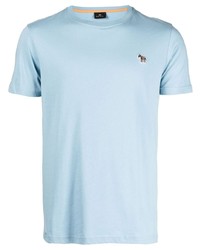 Мужская голубая футболка с круглым вырезом от PS Paul Smith