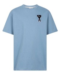 Мужская голубая футболка с круглым вырезом от Puma