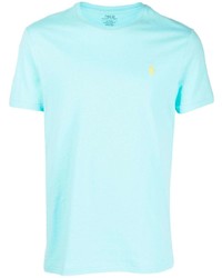 Мужская голубая футболка с круглым вырезом от Ralph Lauren Collection