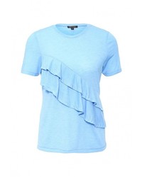 Женская голубая футболка с круглым вырезом от River Island