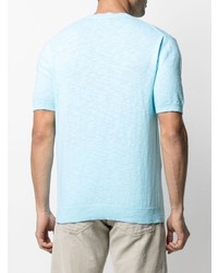 Мужская голубая футболка с круглым вырезом от Altea