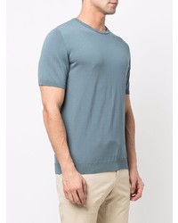 Мужская голубая футболка с круглым вырезом от Nuur