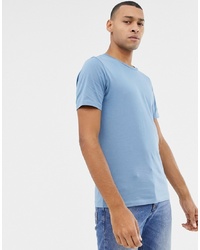 Мужская голубая футболка с круглым вырезом от Selected Homme