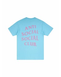 Мужская голубая футболка с круглым вырезом от Anti Social Social Club