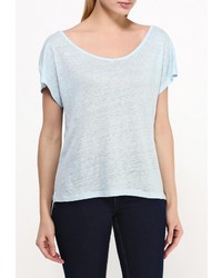 Женская голубая футболка с круглым вырезом от Sweewe