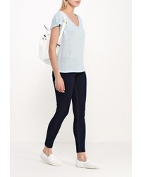 Женская голубая футболка с круглым вырезом от Sweewe