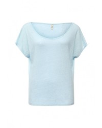 Женская голубая футболка с круглым вырезом от Sweewe