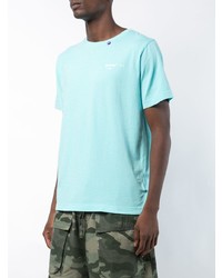 Мужская голубая футболка с круглым вырезом от Off-White