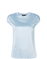 Женская голубая футболка с круглым вырезом от Theory