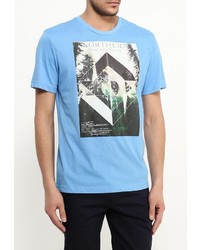 Мужская голубая футболка с круглым вырезом от Tom Tailor