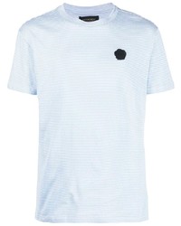 Мужская голубая футболка с круглым вырезом от Viktor & Rolf