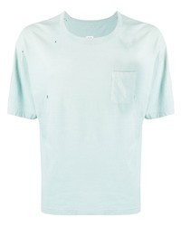Мужская голубая футболка с круглым вырезом от VISVIM