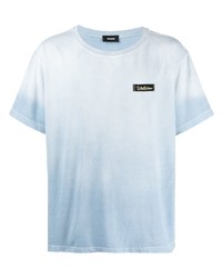Мужская голубая футболка с круглым вырезом от We11done