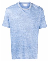 Мужская голубая футболка с круглым вырезом от Z Zegna