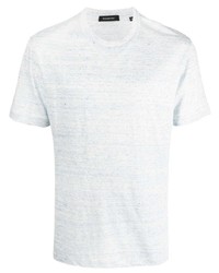 Мужская голубая футболка с круглым вырезом от Zegna