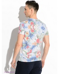 Мужская голубая футболка с принтом от Colmar