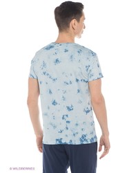 Мужская голубая футболка с принтом от Mavango