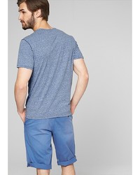 Мужская голубая футболка с принтом от s.Oliver