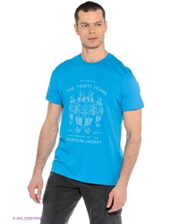 Мужская голубая футболка с принтом от The North Face