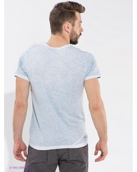 Мужская голубая футболка с принтом от Timezone