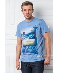 Мужская голубая футболка от Begood