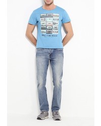 Мужская голубая футболка от BLEND