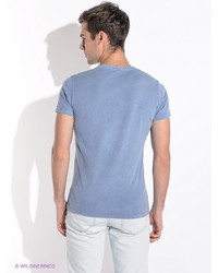 Мужская голубая футболка от Bramante