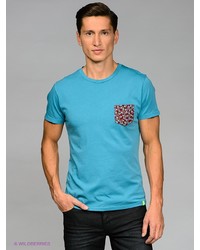 Мужская голубая футболка от Bramante