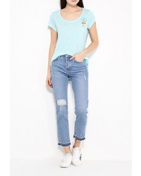 Женская голубая футболка от Brave Soul