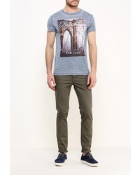 Мужская голубая футболка от Brave Soul