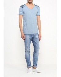 Мужская голубая футболка от Broadway