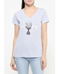 Женская голубая футболка от Broadway