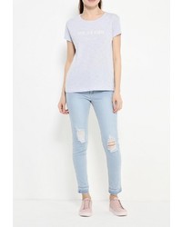 Женская голубая футболка от Broadway