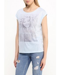 Женская голубая футболка от Bruebeck