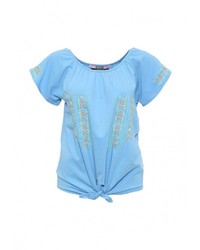 Женская голубая футболка от Camomilla