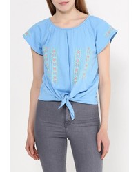 Женская голубая футболка от Camomilla