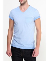 Мужская голубая футболка от Casual Friday by Blend