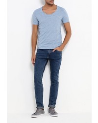 Мужская голубая футболка от Celio